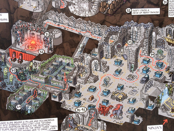 Ravenloft Walkthrough Map Print