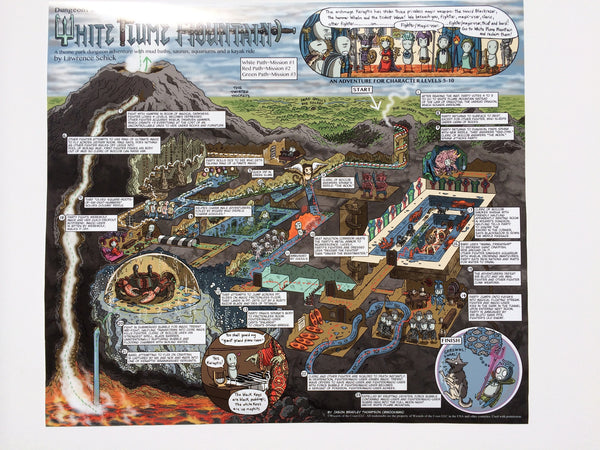 White Plume Mountain Walkthrough Map Print