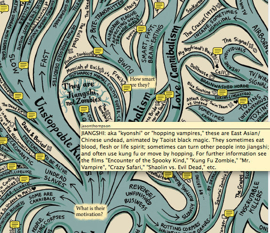 The Map of Zombies (24"x36" poster)