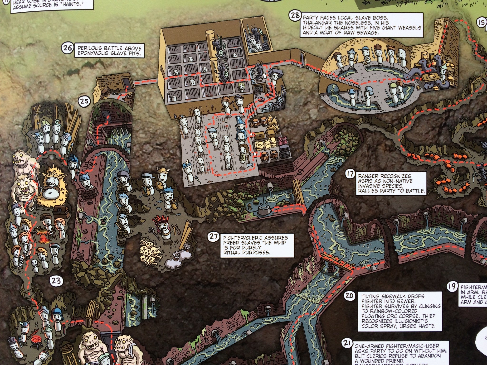 Slave Pits of the Undercity Walkthrough Map Print – Mock Man Press